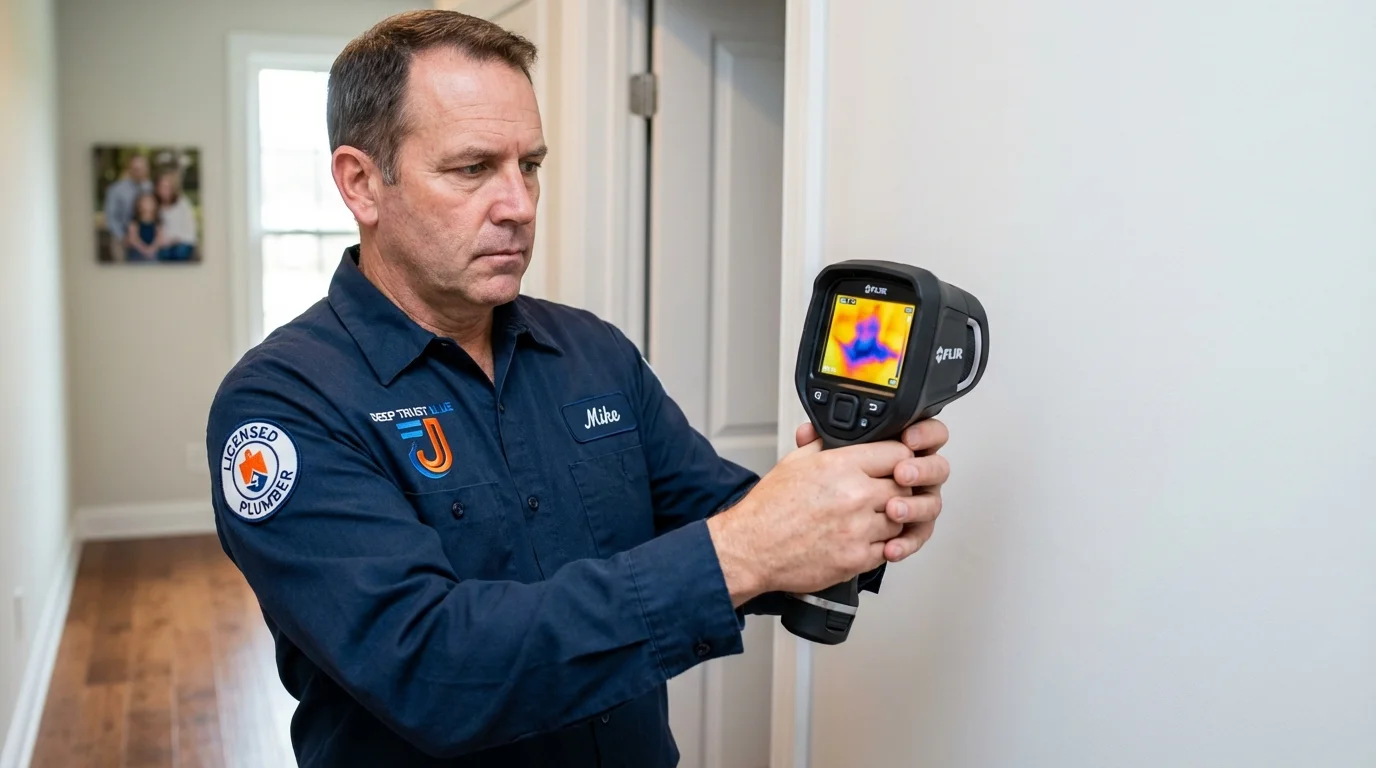 Thermal imaging leak detection by Johns Plumbing LLC in Reserve